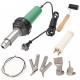 1600W Plastic Welding Hot Air Gun with 2Pcs Speed Welding Nozzle and Extra HE Rod Welding