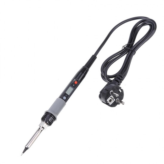 908S 80W LCD Electric Soldering Iron Adjustable Temperature Solder Iron with 5Pcs Solder Tips & Stand