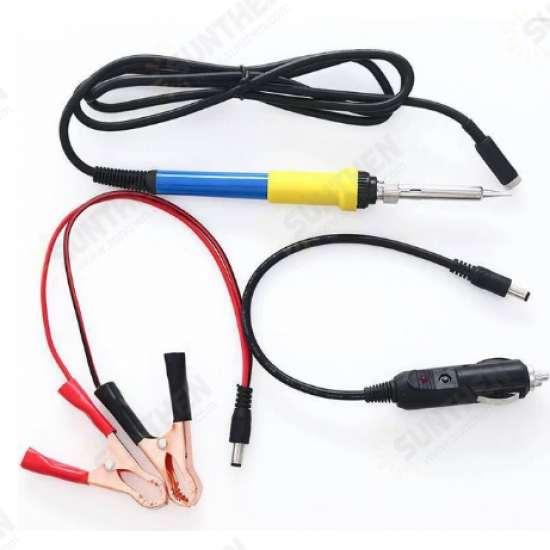 DC 12V Portable Low Voltage Iron Soldering Iron Car Battery 60W Welding Repair Tools Easy To Operation