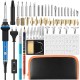 60W 110V 220V Adjustable Temperature Soldering Iron Wood Burning Kit Carving Pyrography Pen Kit Wood Burning Set