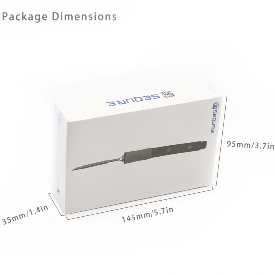 SQ-D60 60W Digital Soldering Iron Station DC12-24V Type-C Interface 100℃-400℃ Adjustable Temperature