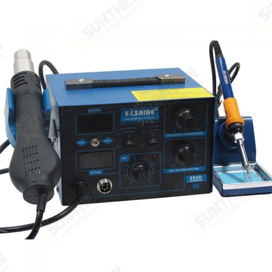 952D 2 in 1 220V Soldering Station 700W Hot Air Soldering Station Soldering Iron SMD Rework for Welding