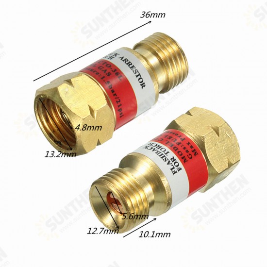 Acetylene Check Valve Set For Torch End Welding Torch Cutting