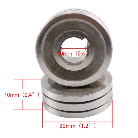 MIG Welding Wire Feeder Wheel Roller 0.8mm 1.0mm 1.2mm 1.4mm 1.6mm Double Size 30x10x10mm LRS-775S SSJ-29 Wire Feeding Machine