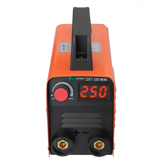 ZX7-250 250A 110V Mini Electric Welding Machine Portable Current Digital Display IGBT Welder Weld Tool