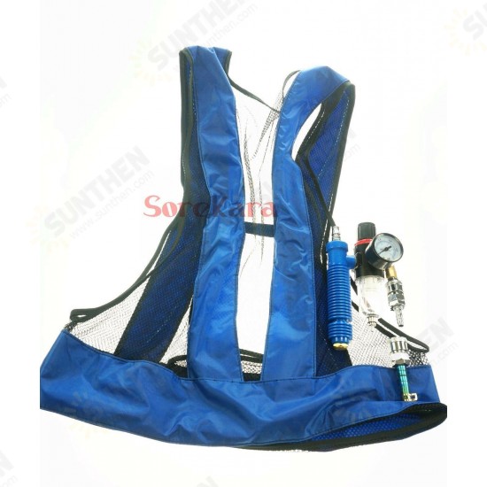 Tube Air Conditioner Waistcoat Compressed Air Cooling Vest Welding Steel