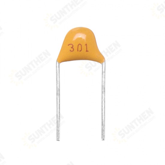 100pcs 300pF 5.08MM 301 50V Multilayer Monolithic Ceramic Capacitor