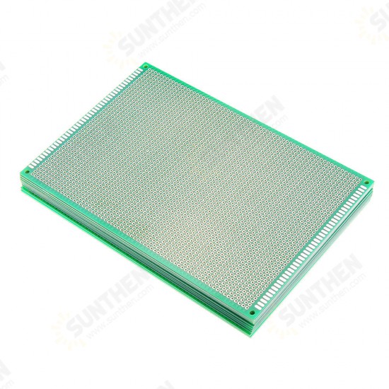 10pcs 12x18cm FR-4 2.54mm Single Side Prototype PCB Printed Circuit Board