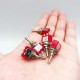 1pcs Red Mini 3/6/9/12Pin 2/3Position Toggle Switches Mini Toggle Switches 6A/125V 2A/250V AC MTS Series Push Button Switch