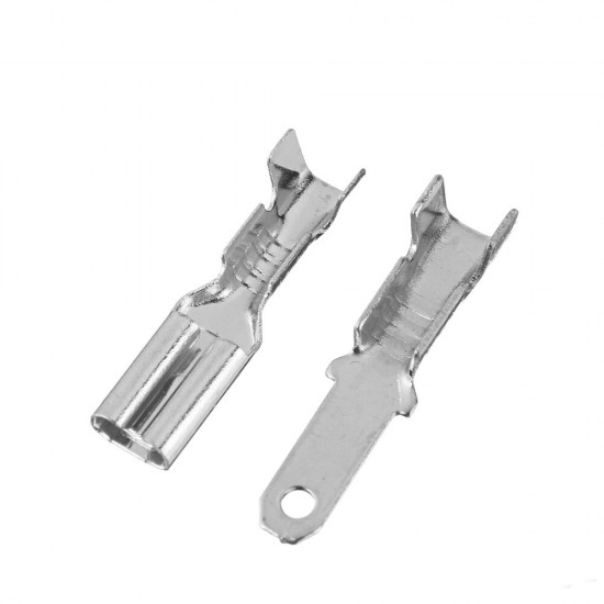 200Pcs 2.8mm/4.8mm/6.3mm Silver Terminals