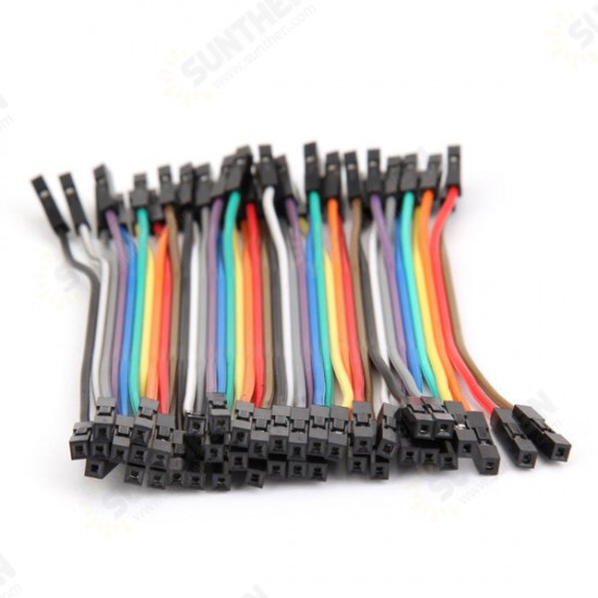 200pcs 10cm Female To Female Jumper Cable Dupont Wire For