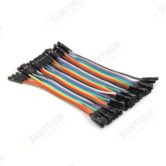 200pcs 10cm Female To Female Jumper Cable Dupont Wire For