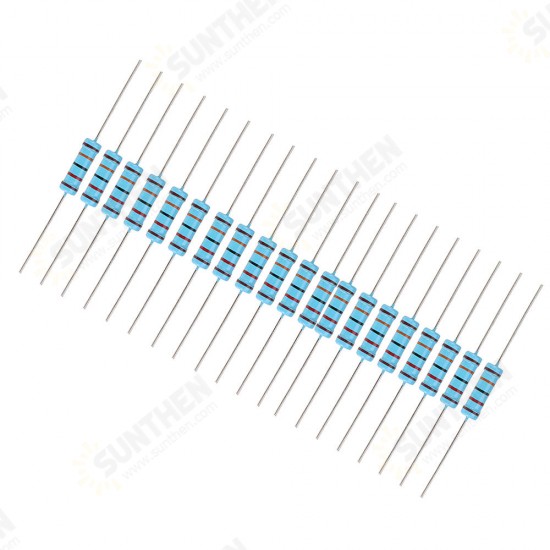 20pcs 2W 120KR Metal Film Resistor Resistance 1% 120K ohm Resistor