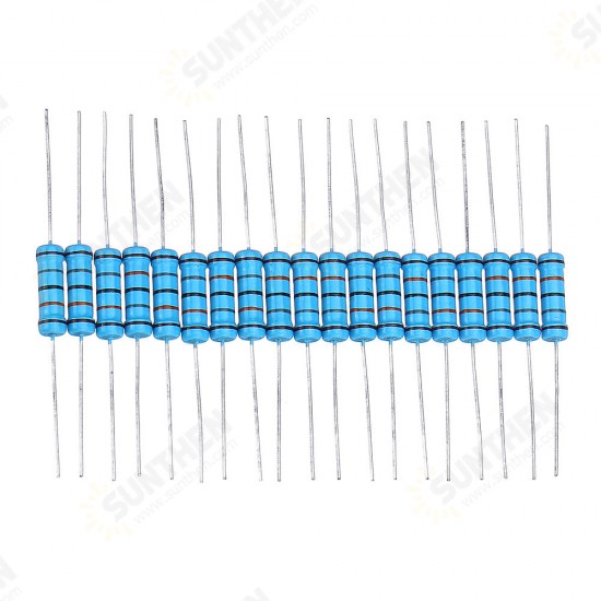 20pcs 2W 180KR Metal Film Resistor Resistance 1% 180K ohm Resistor