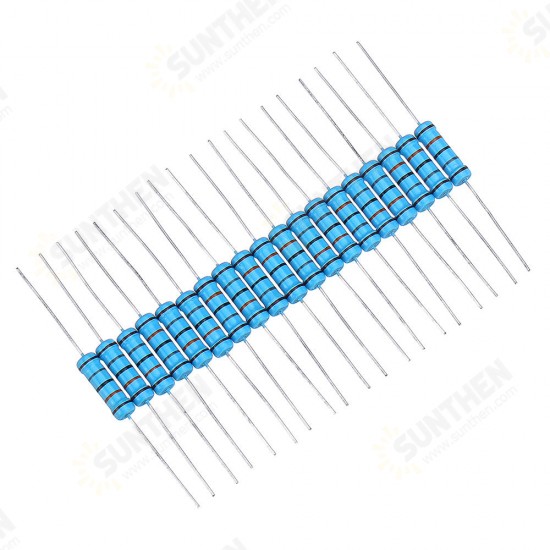 20pcs 2W 180KR Metal Film Resistor Resistance 1% 180K ohm Resistor