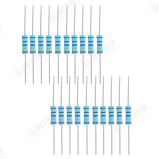 20pcs 2W 2.4KR Metal Film Resistor Resistance 1% 2.4K ohm Resistor