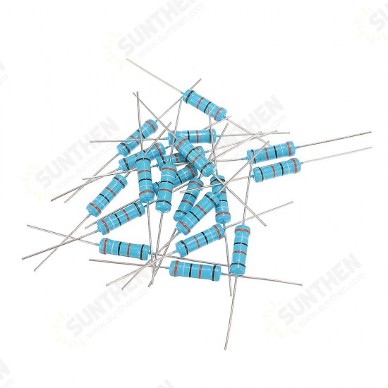 20pcs 2W 390KR Metal Film Resistor Resistance 1% 390K ohm Resistor