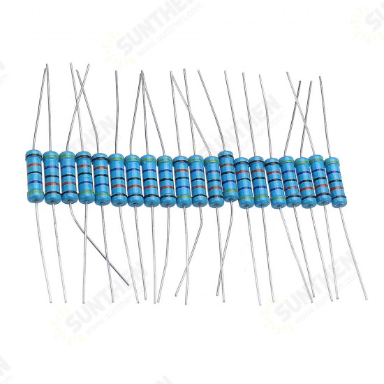 20pcs 2W Metal Film Resistor Resistance 1% 470K ohm Resistor