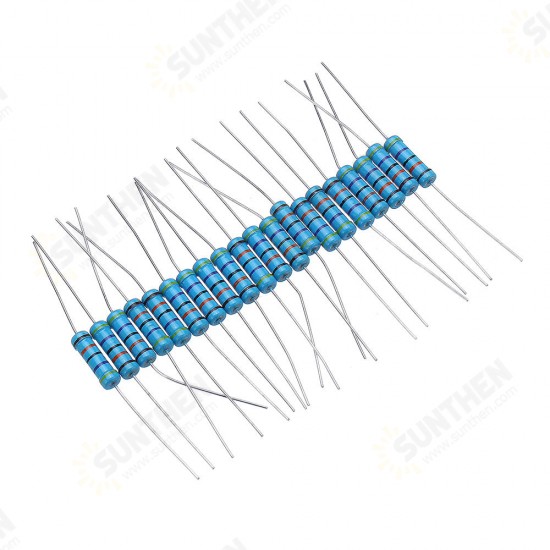 20pcs 2W Metal Film Resistor Resistance 1% 470K ohm Resistor