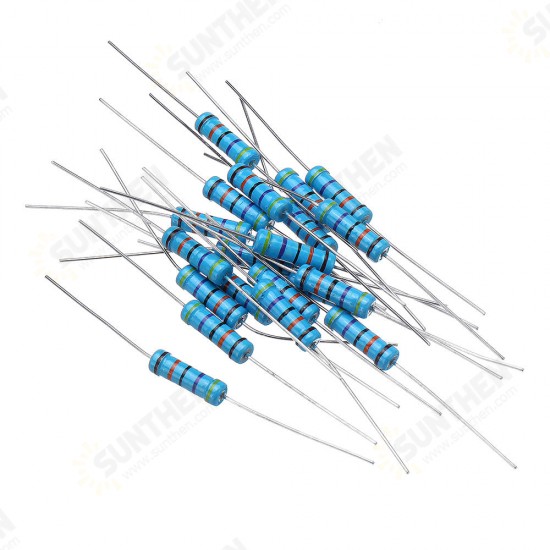 20pcs 2W Metal Film Resistor Resistance 1% 470K ohm Resistor