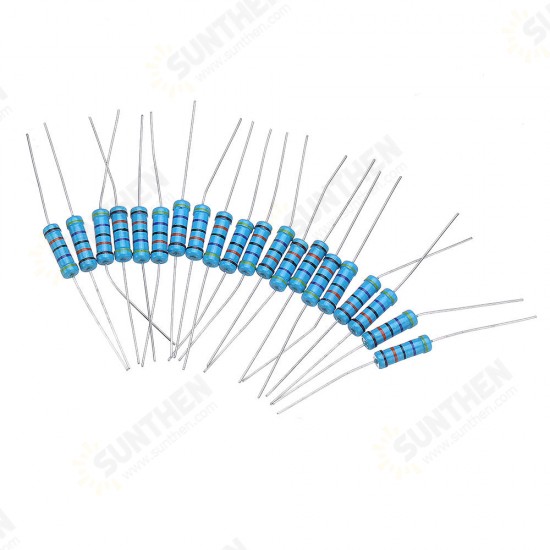 20pcs 2W Metal Film Resistor Resistance 1% 470K ohm Resistor