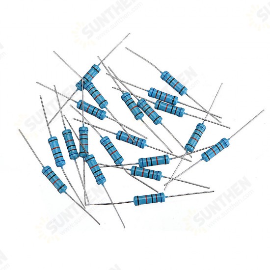 20pcs 2W Metal Film Resistor Resistance 1% 620K ohm Resistor