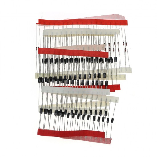 240Pcs 14 Value Diode Rectifier Fast Recovery Schottky Switching Diode Assortment Kit 1N4001 1N4004 1N4007 1N5404 1N5406 1N5408 RL207