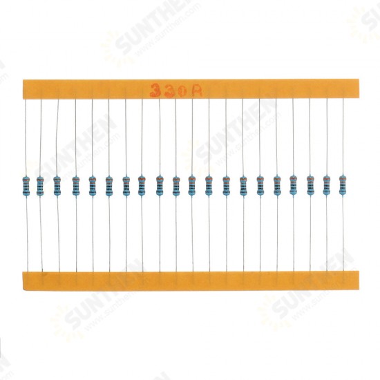 2600pcs 130 Values 1/4W 0.25W 1% Metal Film Resistors Assorted Pack Kit Set Lot Resistors Assortment Kits Fixed Resistor