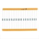 2600pcs 130 Values 1/4W 0.25W 1% Metal Film Resistors Assorted Pack Kit Set Lot Resistors Assortment Kits Fixed Resistor