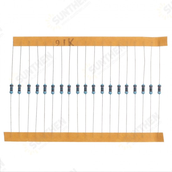 2600pcs 130 Values 1/4W 0.25W 1% Metal Film Resistors Assorted Pack Kit Set Lot Resistors Assortment Kits Fixed Resistor