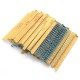 2600pcs 1/4W 1 Tolerance 130 Values Metal Film Resistors Assortment Kit Set 1R ohm-3M ohm for DIY Project Experiments