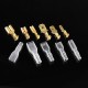 270pcs 2.8/4.8/6.3mm Golden Bare End Plug Spring Cold-Press Insulated Terminal Block Wire&Cable Connector Spade Terminal Kit Box