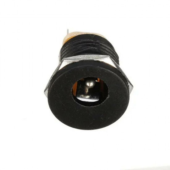 30PCS DC-022 5.5-2.1mm Round Hole Screw Nut DC Power Socket ROHS Internal Diameter 5.5mm