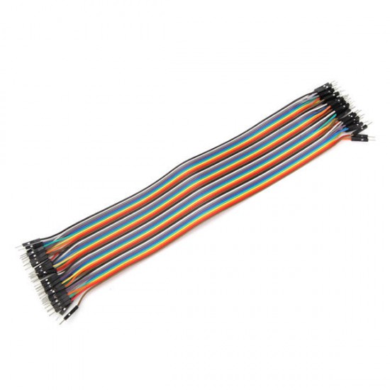 40pcs 30cm Male To Male Jumper Cable Dupont Wire