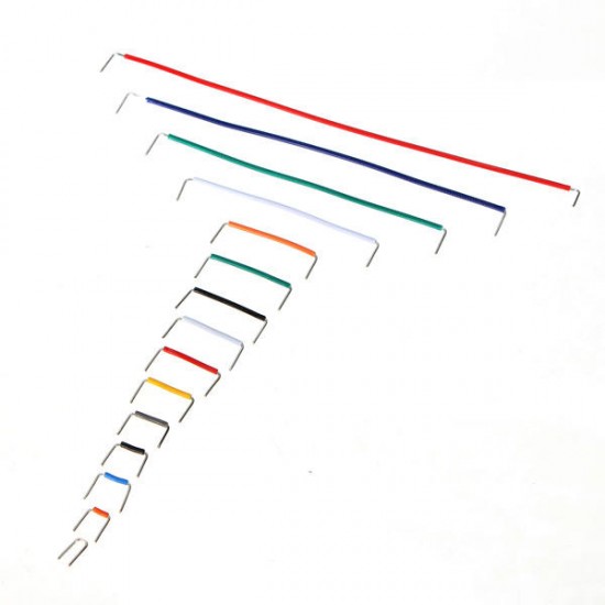 5 x 140pcs U Shape Solderless Breadboard Jumper Cable Dupont Wire Shield