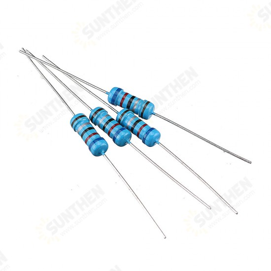 50Pcs 1W Metal Film Resistor 1% 6.2R 6.2 Ohm