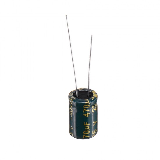 50Pcs 25V 470UF 8 x12MM High Frequency Low ESR Radial Electrolytic Capacitor