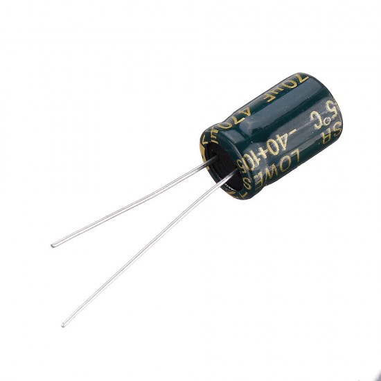 50Pcs 25V 470UF 8 x12MM High Frequency Low ESR Radial Electrolytic Capacitor