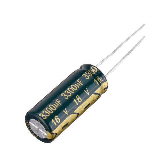 50pcs 16v 3300uf 10x25MM High frequency low ESR Radial Electrolytic Capacitor