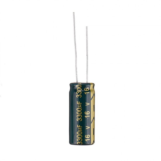 50pcs 16v 3300uf 10x25MM High frequency low ESR Radial Electrolytic Capacitor