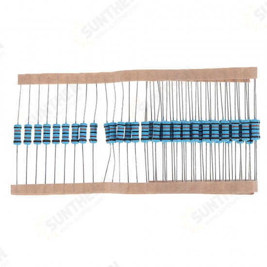 50pcs 1W 120KR Metal Film Resistor 1% 120K ohm Resistance