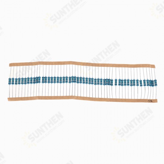 50pcs 1W 15R Metal Film Resistor 1% 15 ohm Resistance