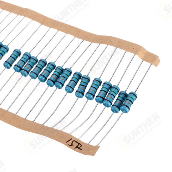 50pcs 1W 15R Metal Film Resistor 1% 15 ohm Resistance