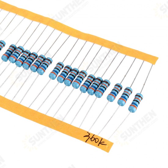 50pcs 1W 360KR Metal Film Resistor 1% 360K ohm Resistance