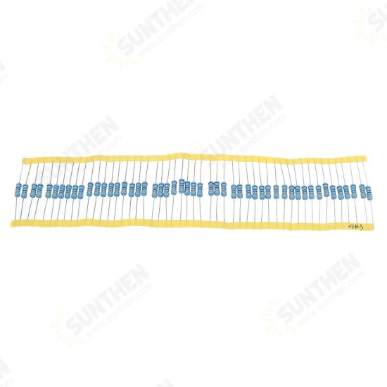 50pcs 1W 4.3KR Metal Film Resistor 1% 4.3K ohm Resistance