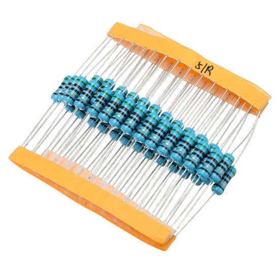 50pcs 1W 51R Metal Film Resistor 1% 51 ohm Resistance