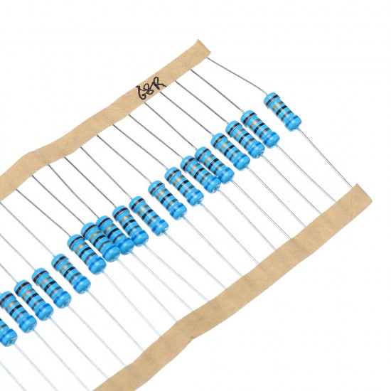 50pcs 1W 68R Metal Film Resistor 1% 68 ohm Resistance