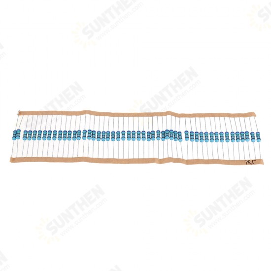 50pcs 1W 7.5R Metal Film Resistor 1% 7.5 ohm Resistance