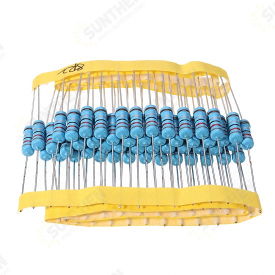 50pcs 1W 8.2R Metal Film Resistor 1% 8.2 ohm Resistance