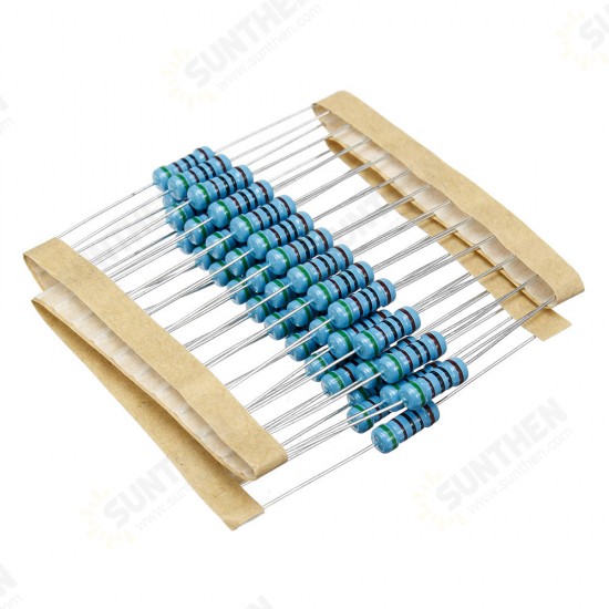 50pcs 1W Metal Film Resistor 1% 510 ohm